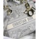 Replica Borsa Christian Dior Medium Lady D-Lite grigia Replica Borsa Christian Dior Medium Lady D-Lite grigia