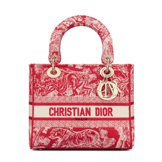 Replica Borsa Christian Dior Medium Lady D-Lite Rossa Replica Borsa Christian Dior Medium Lady D-Lite Rossa
