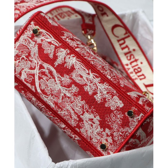 Replica Borsa Christian Dior Medium Lady D-Lite Rossa Replica Borsa Christian Dior Medium Lady D-Lite Rossa