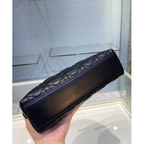 Replica Christian Dior Caro trousse nero Replica Christian Dior Caro trousse nero