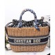 Replica Christian Dior Borsa Basket Vimini Albicocca Replica Christian Dior Borsa Basket Vimini Albicocca