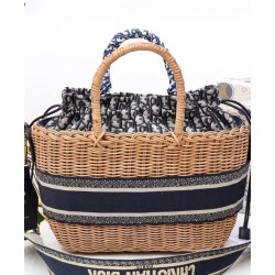 Christian Dior Borsa Basket Vimini Albicocca Christian Dior Borsa Basket Vimini Albicocca