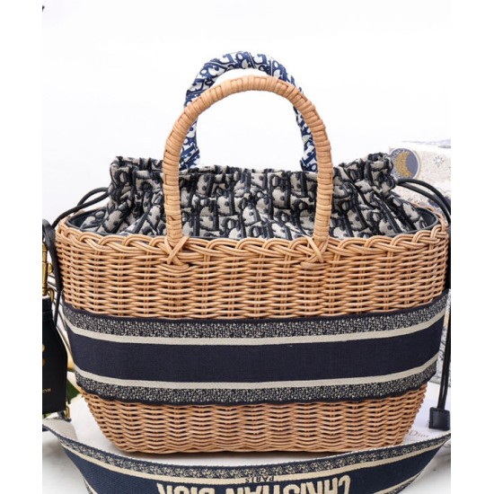 Replica Christian Dior Borsa Basket Vimini Albicocca Replica Christian Dior Borsa Basket Vimini Albicocca