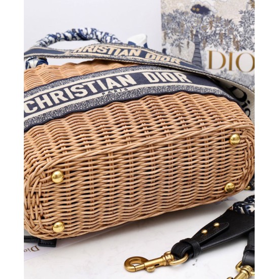 Replica Christian Dior Borsa Basket Vimini Albicocca Replica Christian Dior Borsa Basket Vimini Albicocca