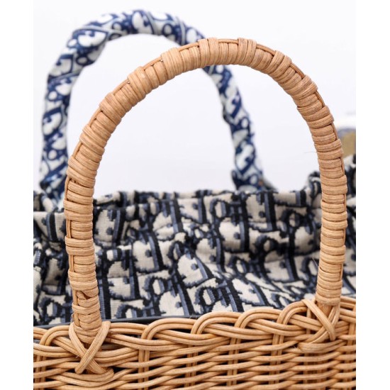 Replica Christian Dior Borsa Basket Vimini Albicocca Replica Christian Dior Borsa Basket Vimini Albicocca