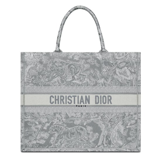 Replica Christian Dior Book Tote grigio Replica Christian Dior Book Tote grigio
