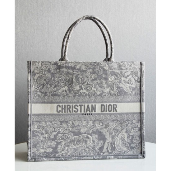 Replica Christian Dior Book Tote grigio Replica Christian Dior Book Tote grigio