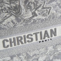 Christian Dior Book Tote grigio