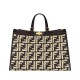 Replica Borsa Peekaboo X-Tote FF in rafia 8BH374 Nero Replica Borsa Peekaboo X-Tote FF in rafia 8BH374 Nero