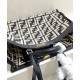 Replica Borsa Peekaboo X-Tote FF in rafia 8BH374 Nero Replica Borsa Peekaboo X-Tote FF in rafia 8BH374 Nero