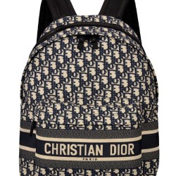Zaino Christian Dior Diortravel blu scuro