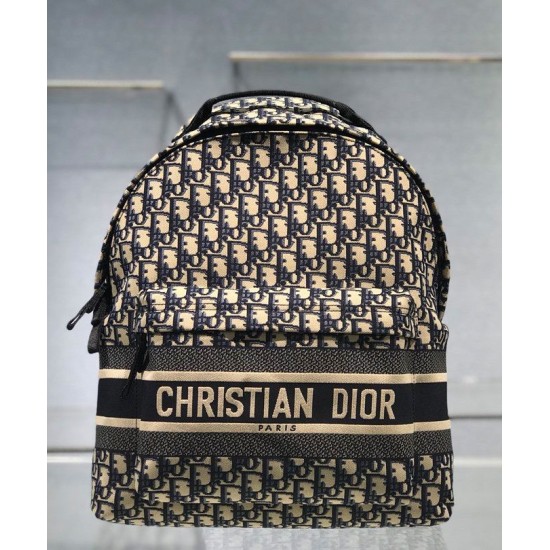 Replica Zaino Christian Dior Diortravel blu scuro Replica Zaino Christian Dior Diortravel blu scuro