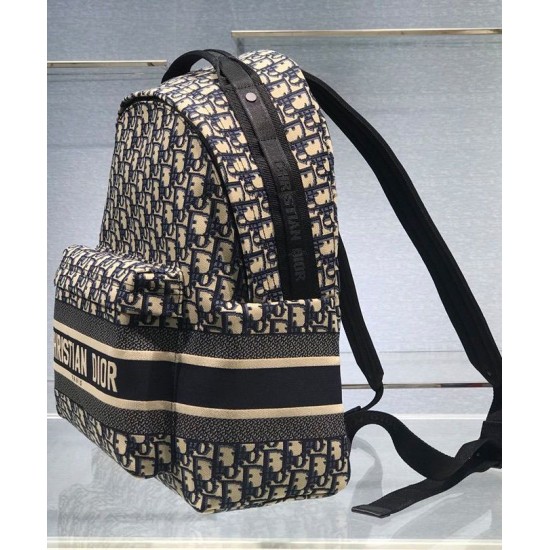 Replica Zaino Christian Dior Diortravel blu scuro Replica Zaino Christian Dior Diortravel blu scuro