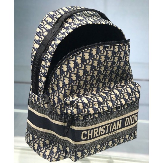 Replica Zaino Christian Dior Diortravel blu scuro Replica Zaino Christian Dior Diortravel blu scuro