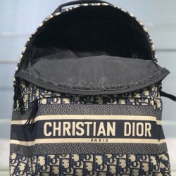 Zaino Christian Dior Diortravel blu scuro