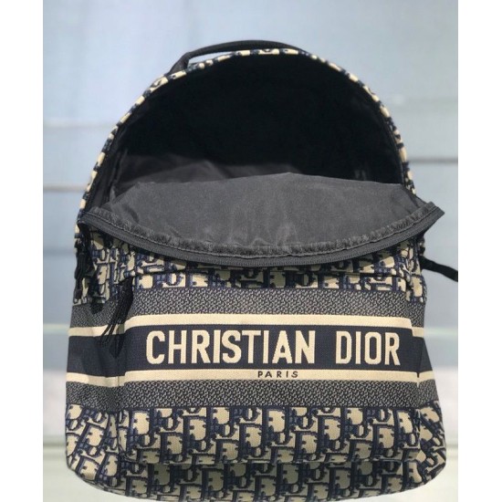Replica Zaino Christian Dior Diortravel blu scuro Replica Zaino Christian Dior Diortravel blu scuro
