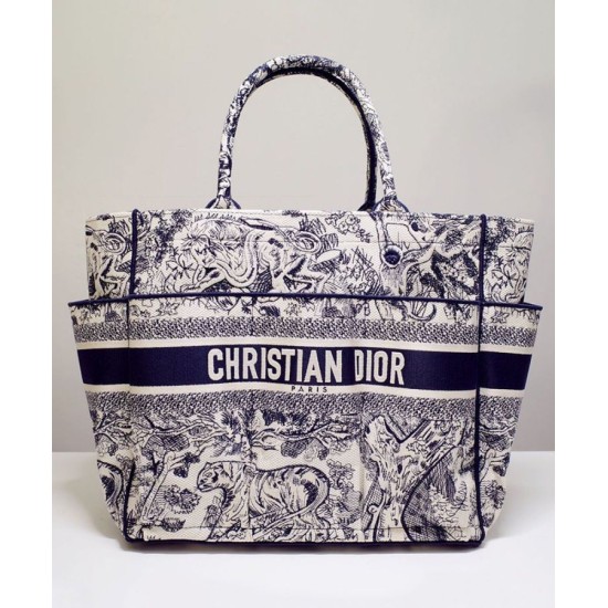 Replica Christian Dior Catherine Tote Blu scuro Replica Christian Dior Catherine Tote Blu scuro