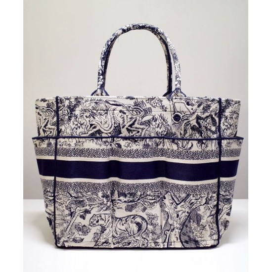 Replica Christian Dior Catherine Tote Blu scuro Replica Christian Dior Catherine Tote Blu scuro