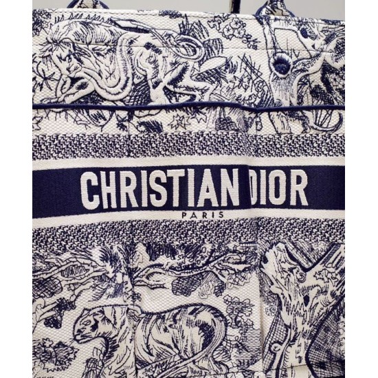 Replica Christian Dior Catherine Tote Blu scuro Replica Christian Dior Catherine Tote Blu scuro