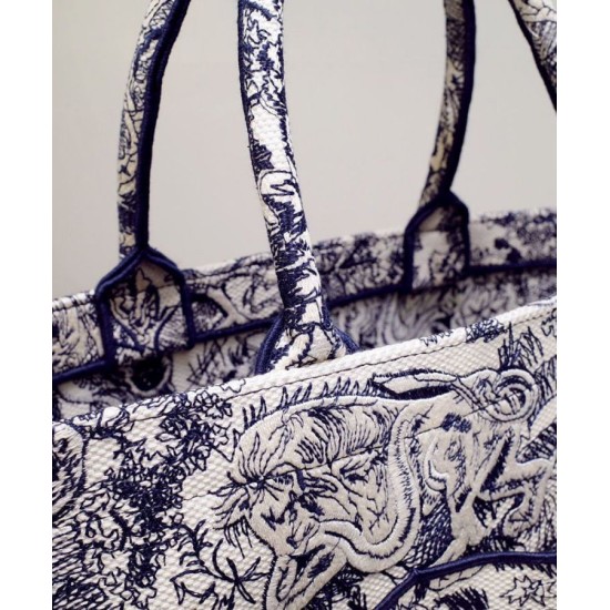 Replica Christian Dior Catherine Tote Blu scuro Replica Christian Dior Catherine Tote Blu scuro