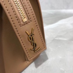 Borsa tote piccola in pelle liscia YSL Saint Laurent East Side 554116 Marrone