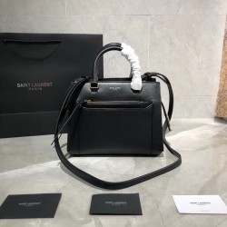 Borsa tote piccola in pelle liscia YSL Saint Laurent East Side 554116 Nera