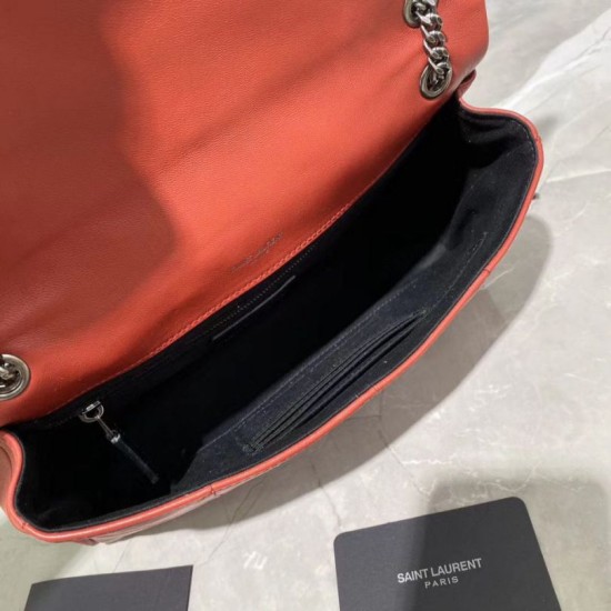Replica YSL Saint Laurent Jamie Medium Carre Rive Gauche Flap Bag Rossa Replica YSL Saint Laurent Jamie Medium Carre Rive Gauche Flap Bag Rossa