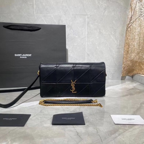 Replica Borsa YSL Saint Laurent Jamie Medium Carre Rive Gauche Flap nera Replica Borsa YSL Saint Laurent Jamie Medium Carre Rive Gauche Flap nera