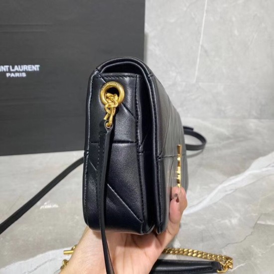 Replica Borsa YSL Saint Laurent Jamie Medium Carre Rive Gauche Flap nera Replica Borsa YSL Saint Laurent Jamie Medium Carre Rive Gauche Flap nera