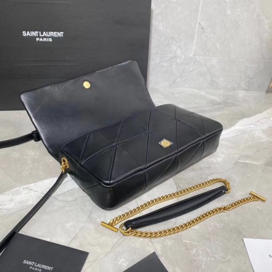 Replica Borsa YSL Saint Laurent Jamie Medium Carre Rive Gauche Flap nera Replica Borsa YSL Saint Laurent Jamie Medium Carre Rive Gauche Flap nera