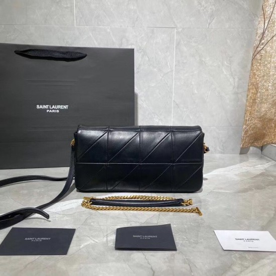 Replica Borsa YSL Saint Laurent Jamie Medium Carre Rive Gauche Flap nera Replica Borsa YSL Saint Laurent Jamie Medium Carre Rive Gauche Flap nera