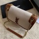 Replica Borsa media in lino YSL Saint Laurent Niki marrone Replica Borsa media in lino YSL Saint Laurent Niki marrone