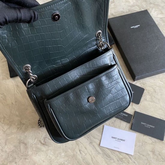 Replica Borsa media YSL Saint Laurent Niki Nera Replica Borsa media YSL Saint Laurent Niki Nera