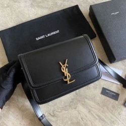 Borsa YSL Saint Laurent Solferino media con monogramma nera