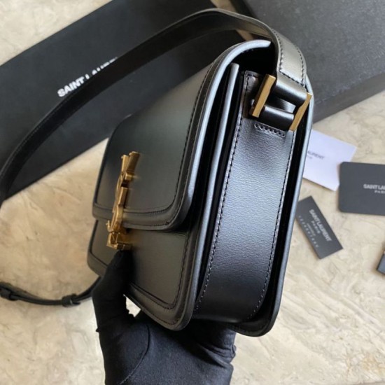 Replica Borsa YSL Saint Laurent Solferino media con monogramma nera Replica Borsa YSL Saint Laurent Solferino media con monogramma nera