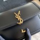 Replica Borsa YSL Saint Laurent Solferino media con monogramma nera Replica Borsa YSL Saint Laurent Solferino media con monogramma nera