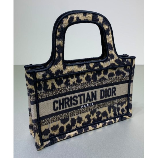 Replica Christian Dior Mini Dior Book Tote Coffee Replica Christian Dior Mini Dior Book Tote Coffee