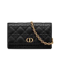 Christian Dior Caro Marsupio Con Borsa A Catena Nera