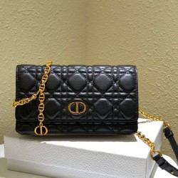 Christian Dior Caro Marsupio Con Borsa A Catena Nera