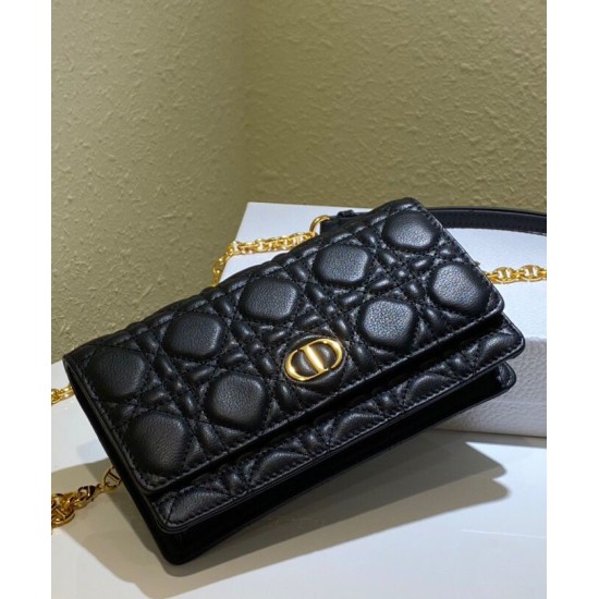 Replica Christian Dior Caro Marsupio Con Borsa A Catena Nera Replica Christian Dior Caro Marsupio Con Borsa A Catena Nera