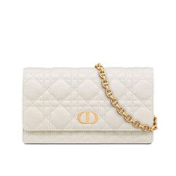Christian Dior Caro Marsupio Con Borsa A Catena Crema