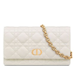 Christian Dior Caro Marsupio Con Borsa A Catena Crema