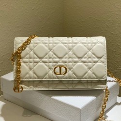 Christian Dior Caro Marsupio Con Borsa A Catena Crema