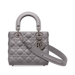 Christian Dior Borsa Lady Dior My Abcdior grigia