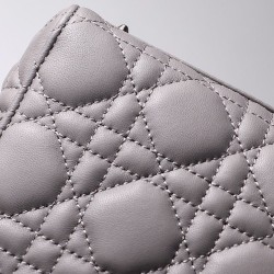 Christian Dior Borsa Lady Dior My Abcdior grigia