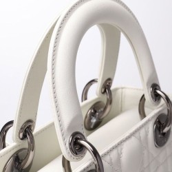 Christian Dior Lady Dior My Abcdior Bag Crema