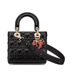 Christian Dior Borsa Dioramour My Abcdior Lady Dior Nera