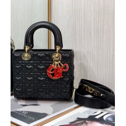 Christian Dior Borsa Dioramour My Abcdior Lady Dior Nera