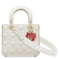 Christian Dior Dioramour My Abcdior Lady Dior Bag Crema