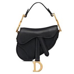 Borsa da sella Christian Dior Micro nera